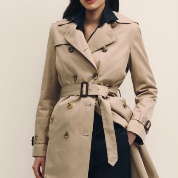 Women's Brooks Brothers Water Repellent Trench Coat - Picture 1 of 3